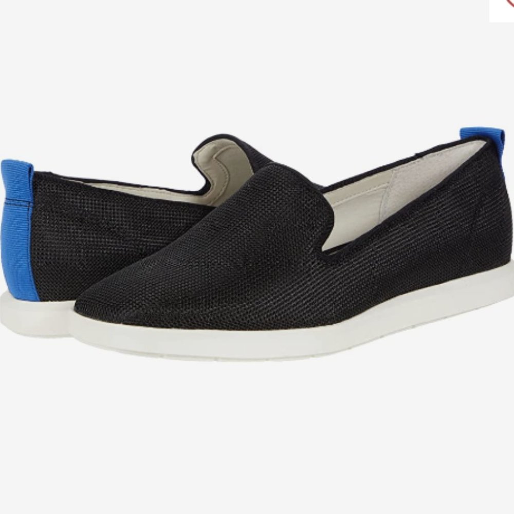 Franco Sarto Boston Knitted Slip-On Sneaker Shoes Black Womens - 8.5